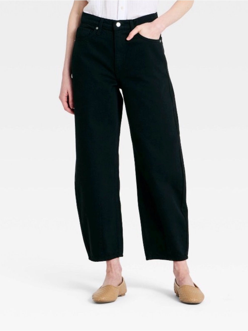 Universal Thread High-Rise Wide-Leg Jeans - Black